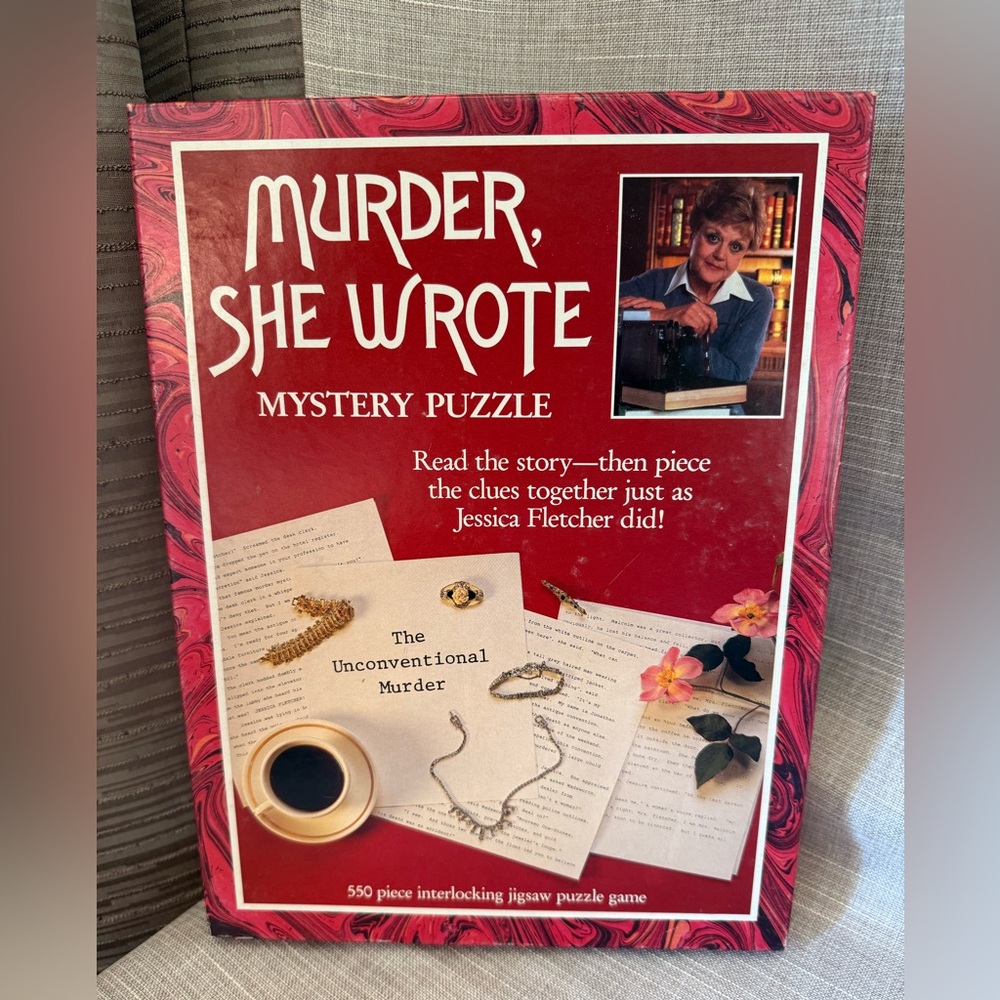 VTG Murder She Wrote Mystery Puzzle - The Unconventional Murder 550 Pieces 1984